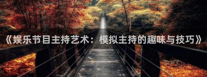 乐天堂fun4：《娱乐节目主持艺术：模拟主持的趣味与技巧》